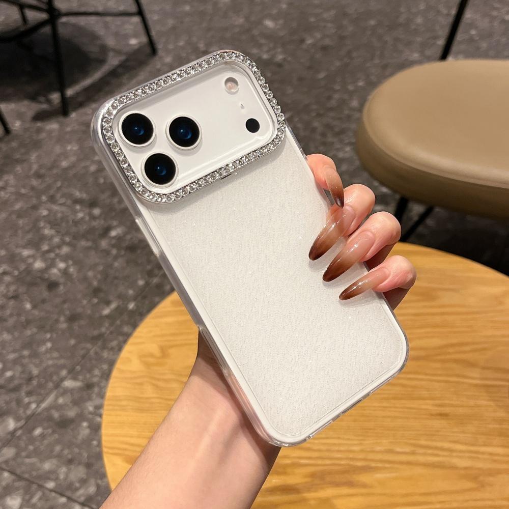 Luxury Diamond Inlaid Shining Glitter Phone Case For iPhone 17 Air 16 15 14 Plus 13 12 11 Pro Max Clear Shockproof Soft Cover