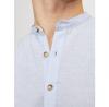 Jack & Jones Summer Half Placket Linen Long Sleeve Shirt