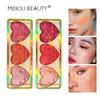 Misiou Beauty Peach Heart -shaped Pearl Grilled Powder Eyeshadow Color Show White Three -dimensional Color Eye Shadow Repair High -gloss Blush Disk
