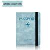 PU Leather RFID Passport Wallet Set with Strap, Card Holders, Ticket Sleeve, and SIM Slot