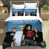 Набор постельного белья с пододеяльником с принтом рок-группы Duvet Cover Set HD Comforter Cover Tokio Hotel band printed Bedding Set for Kids Bedding Sets Bedclothes Bedroom Decor
