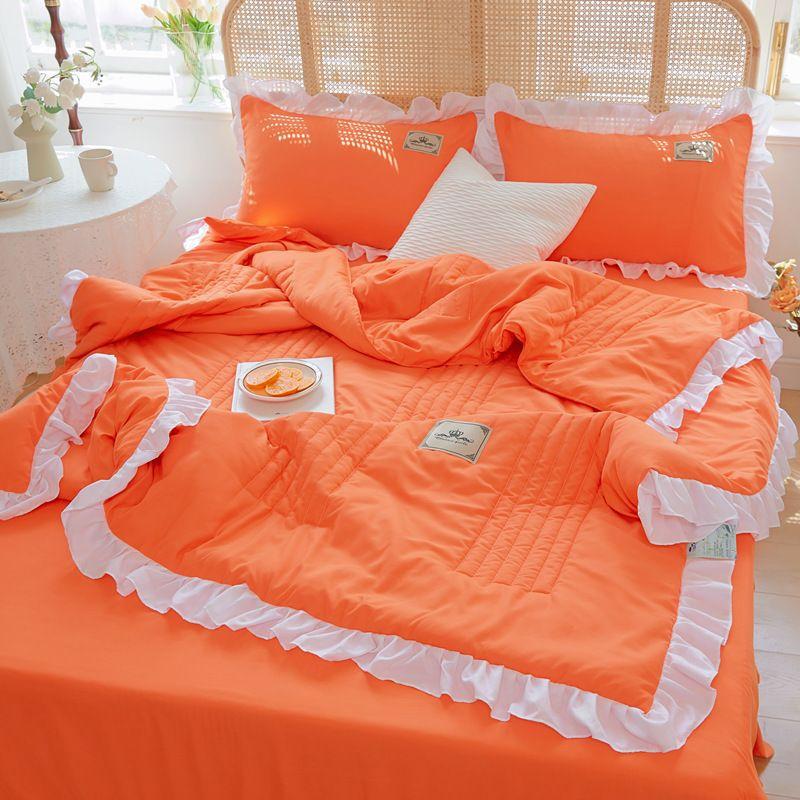 3 шт./компл. кружевное летнее прохладное одеяло в корейской версии, моющийся хлопок, летние одеяла, которые можно стирать в машине, одеяло с кондиционером для двух человек