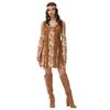 Cosplay retro women fringed costume retro hippie costume halloween cos full costume hippie