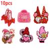 10PCS/set Pink Cartoon Series Embroidered Patches Valentine's Day Patch Iron On Patches For Clothing Jackets Jeans Backpack