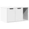 VidaXL Cat Litter Box Furniture White Engineered Wood 857733