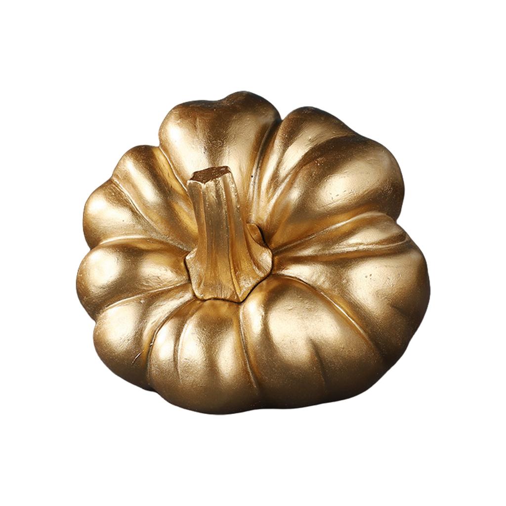 Pumpkin Autumn Decors Outdoor Gold Pumpkins Decorative Pumpkins Halloween Pumpkin Decors Artificial Pumpkins Fall Decors