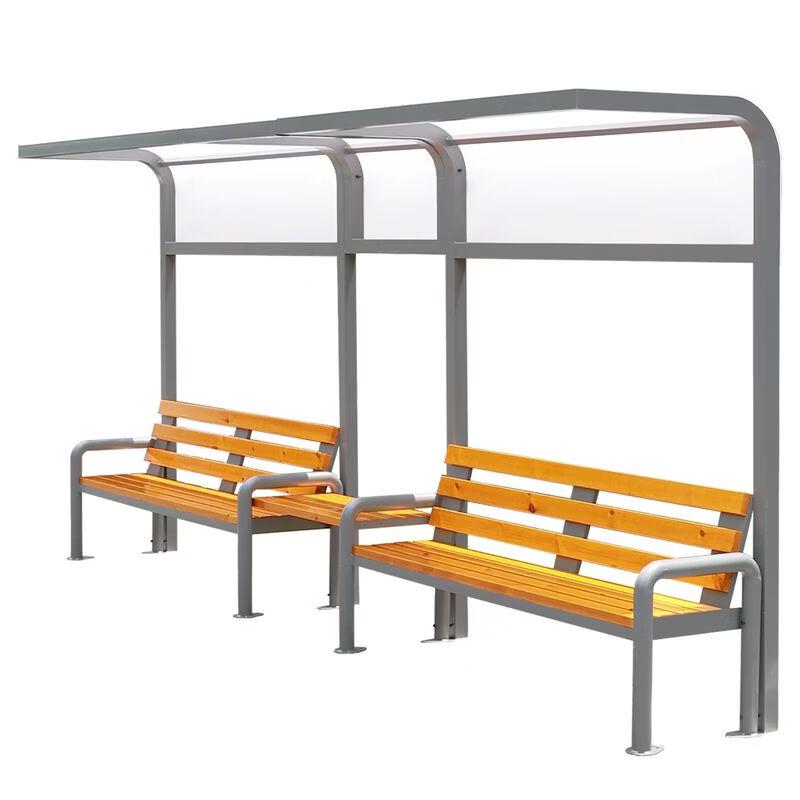 Outdoor Sports Bench with Sunshade Canopy