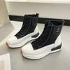Женская мода повседневные ботильоны спортивная обувь женская осень зима мода мягкая подошва женские кроссовки на платформе ботильоны большой размер 55