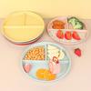 Домашняя посуда для завтрака, детская тарелка для еды с тремя отделениями, небьющаяся тарелка для похудения