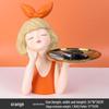 Bowknot Girl Key Tray: Shoe Cabinet, Living Room Desktop, Bedroom Decor, Soft Home Ornaments.