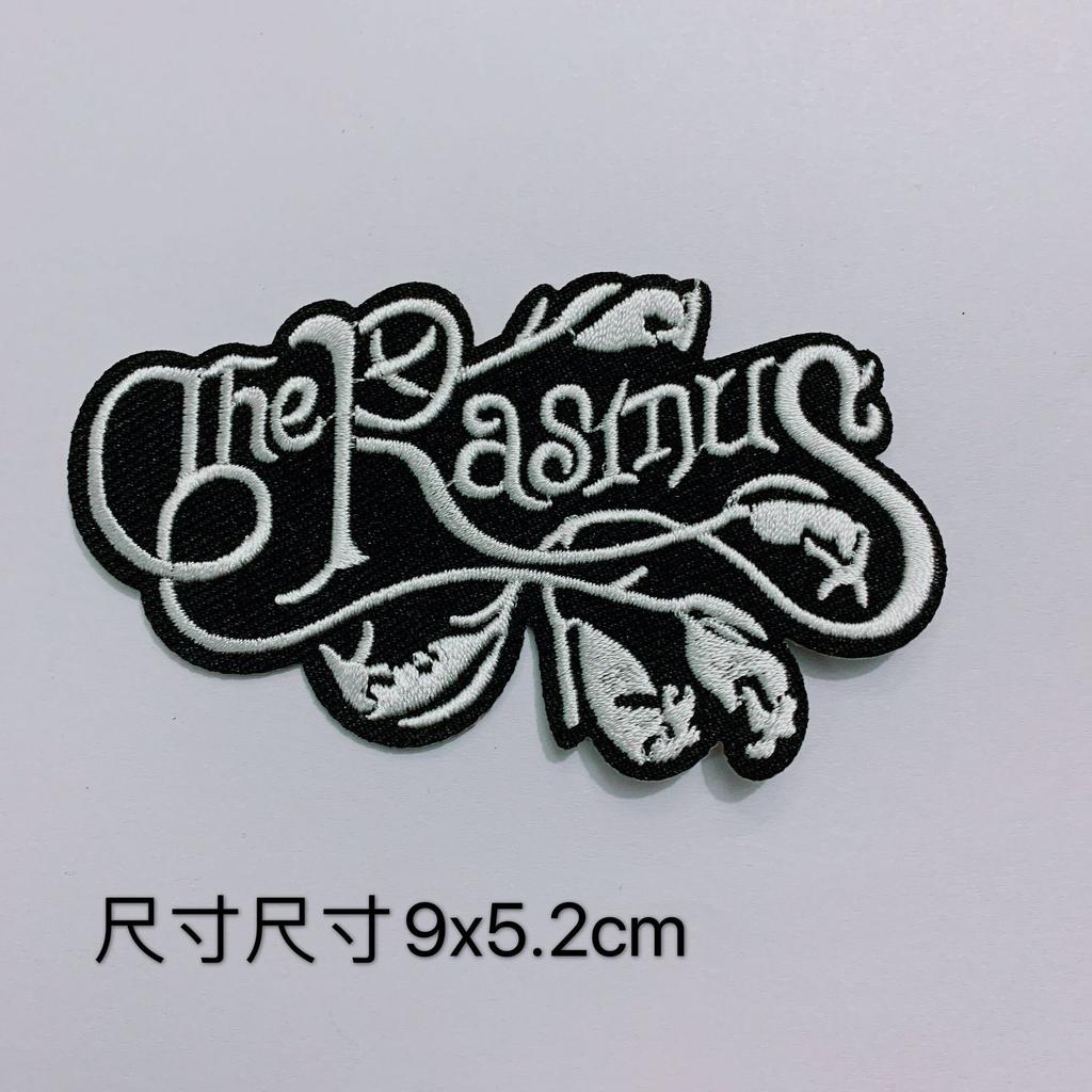 Black And White Punk Badge, Clothes Patch Decoration, Badge Badge Cloth Sticker, Computer Embroidery Adhesive Sticker