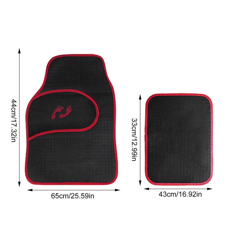 Коврики для автомобилей 4 шт. Всепогодные автомобильные коврики Защита пола автомобиля Прочные автомобильные аксессуары для салона