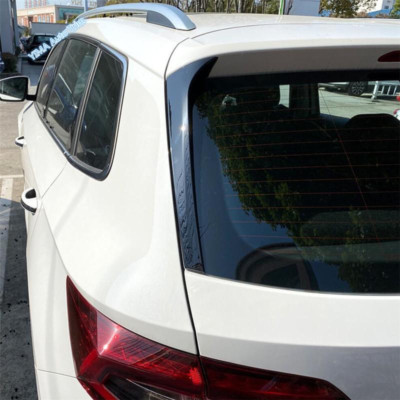 Car Rear Window Windshield Spoiler Side Triple-Cornered Cover Trim Fit For Skoda Karoq 2018 - Black Exterior Accessories
