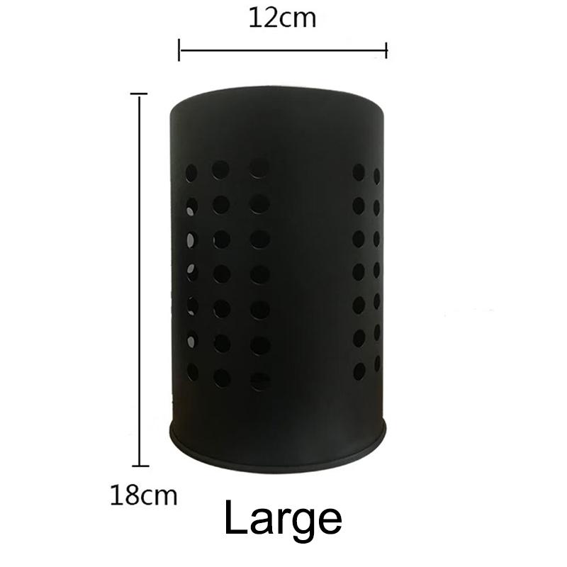 Трубка для палочек из нержавеющей стали Ведро для столовых приборов Большая вместимость Хранение кухонной утвари Круглое отверстие Полая дренажная трубка