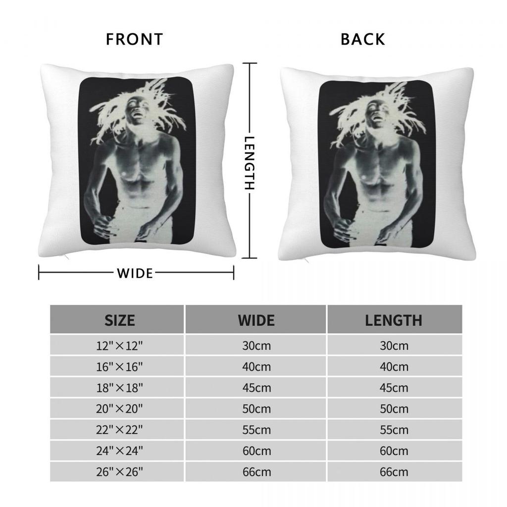 Revolt With The Ghost Of Bob Marley Square Pillowcase Polyester Linen Velvet Creative Decorative Pillow Case Bed Cushion Cover