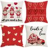 New Valentine's Day Pillow Case Line Print Couple Home Sofa Cushion Living Room Bedroom Pillow Case
