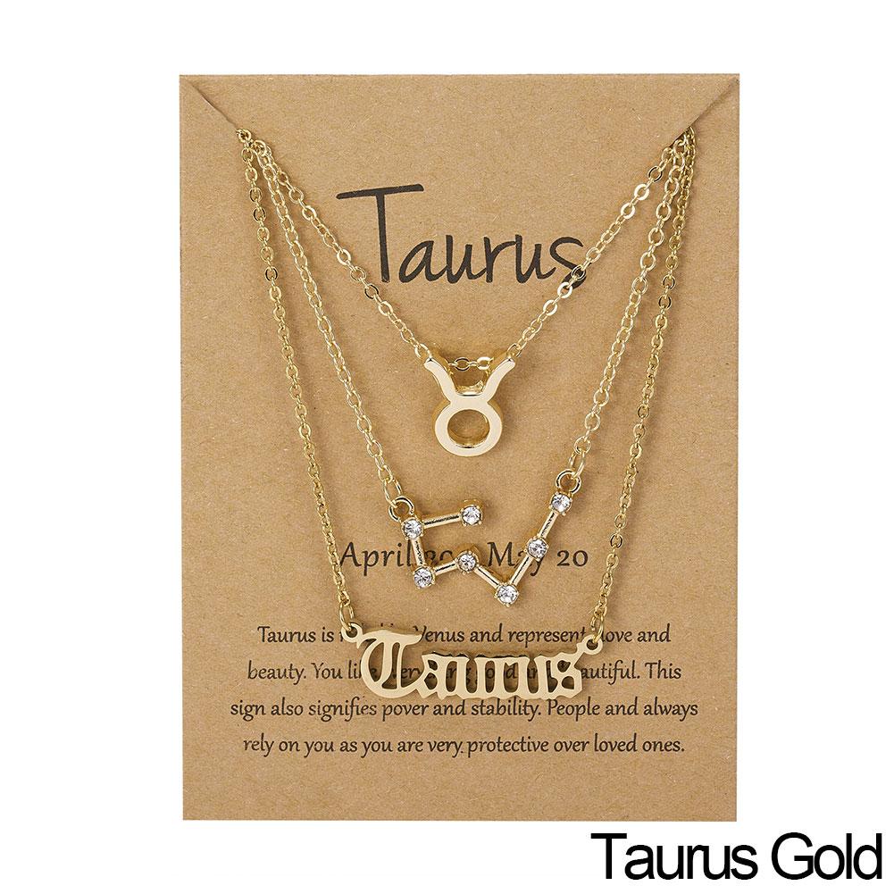 Fashion 12 Constellation Zodiac Star Sign Pendant Clear Zircon Women Necklaces Pisces Aries Taurus Horoscope Amulet Jewelry