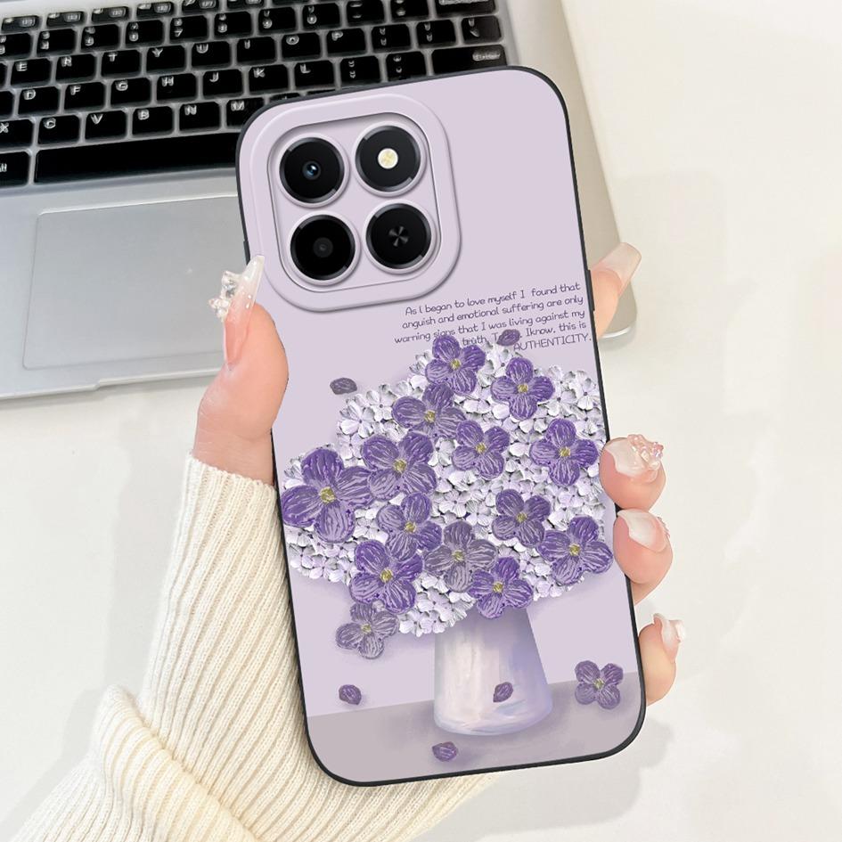 6.61" Чехол для Honor X6c 2025 Милый Панда Кролик Мягкий Жидкий Силикон Ударопрочный ТПУ Задняя Крышка Для HonroX6c Play 9C NIC-LX1 Para