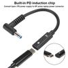 Тип C Female to 4.5mm x 0.6mm Адаптер питания Кабель-конвертер Штекер Зарядный кабель для HP