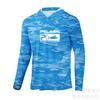 Cross-border hot-selling Pelagic fishing suit summer fishing hooded men's breathable sunscreen fishing shirt quick-drying long sleeves