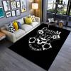 Skull Wings Engine Power carpet Suitable for all seasons printing Protective pad Office chair cushion Fashion