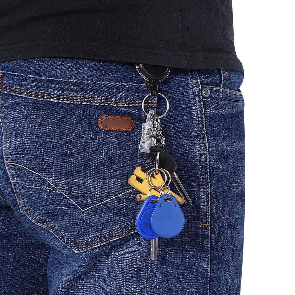 60см Нейлоновый трос Выдвижной брелок для ключей Брелок Отдача Брелок для ключей для использования на открытом воздухе