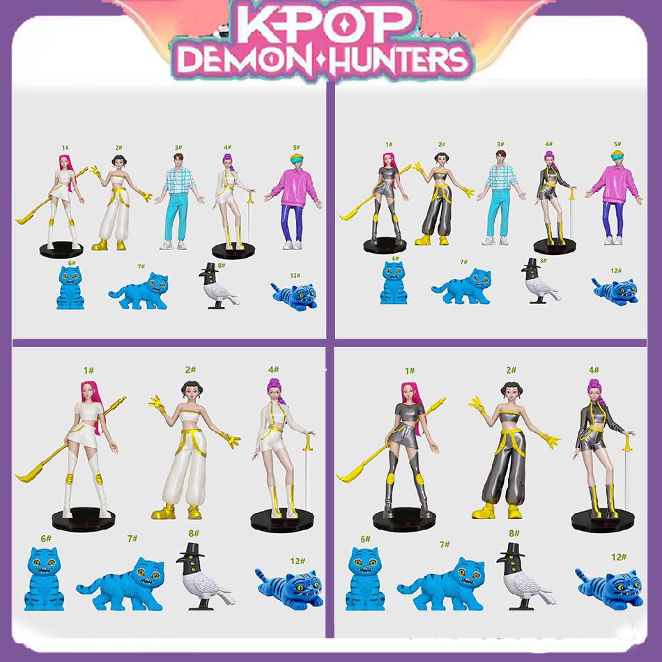 4 стиля K-pop Охотники на демонов Фигурка Игрушка Derpys Tiger Rumi Mira Zoey Sussy Фигурка Кукла Для фанатов Подарок ПВХ Игрушка Подарок на день рождения