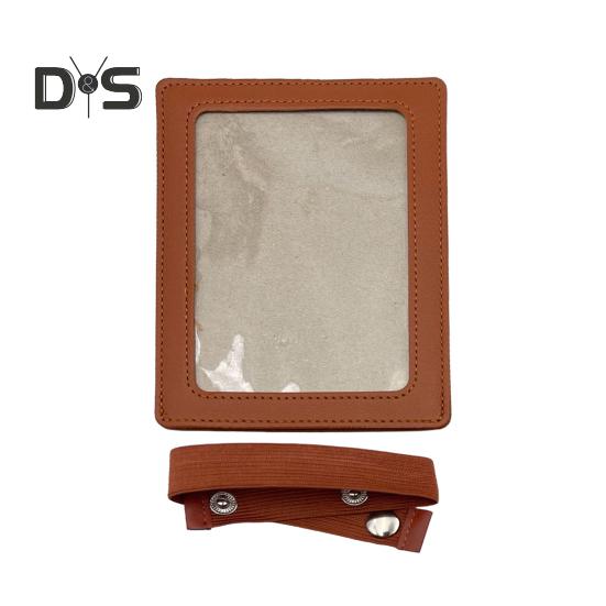 Car Picture Frame Faux Leather Vehicle Sun Visor Photo Holder for Car Display Your Photographs Both Vertically And Horizontally