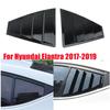 Для Hyundai Elantra 2017- Пластик ABS Задняя боковая накладка на стекло (жалюзи) Боковой воздухозаборник Накладка Автомобильные клейкие аксессуары