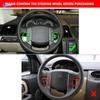 Для Land Rover Freelander 2 2007 2008 2009 2010 2011 2012 Отделка руля из алькантары, прошитая вручную