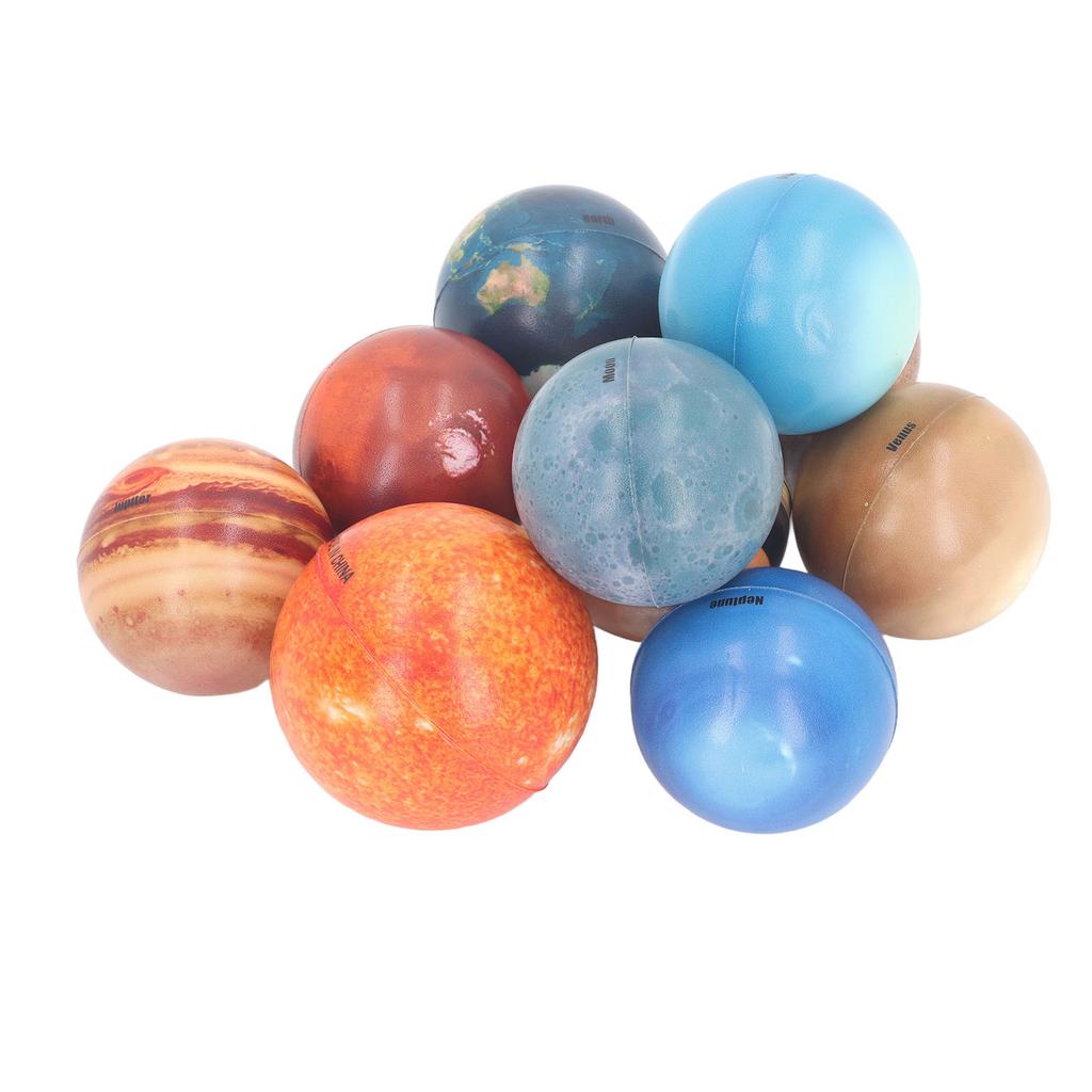 10 шт. Космические планеты Солнечной системы Игрушки для снятия стресса Сжимание руки Сенсорный мяч Развивающие игрушки