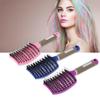 Curved Boar Bristle Hair Brush Professional Detangling Hairbrush Head Massage Comb Hairdressing Styling Comb for Women Men
