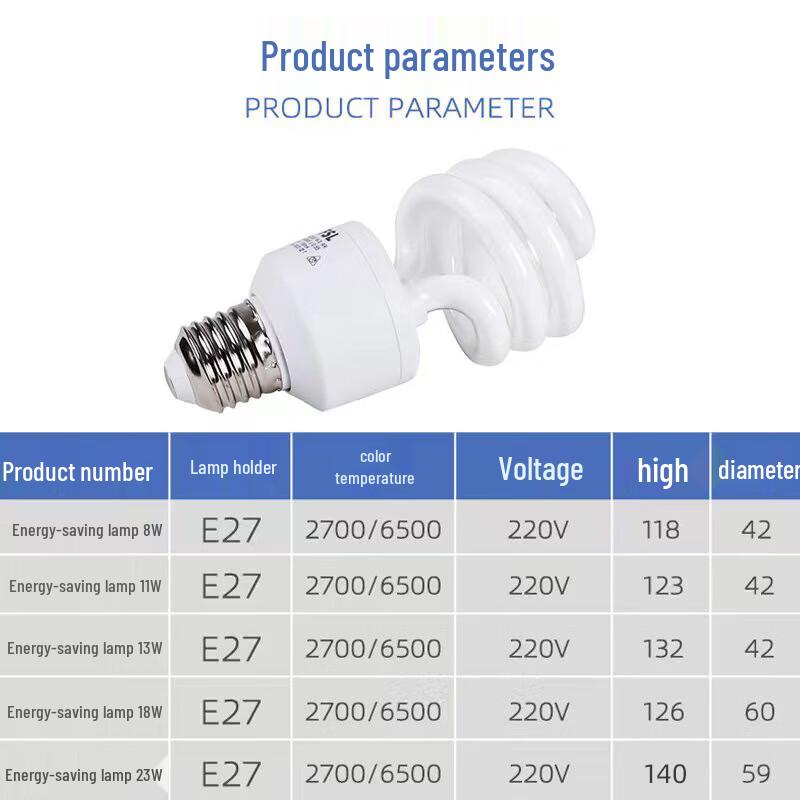 FSL E27 Spiral Energy Saving Lamps