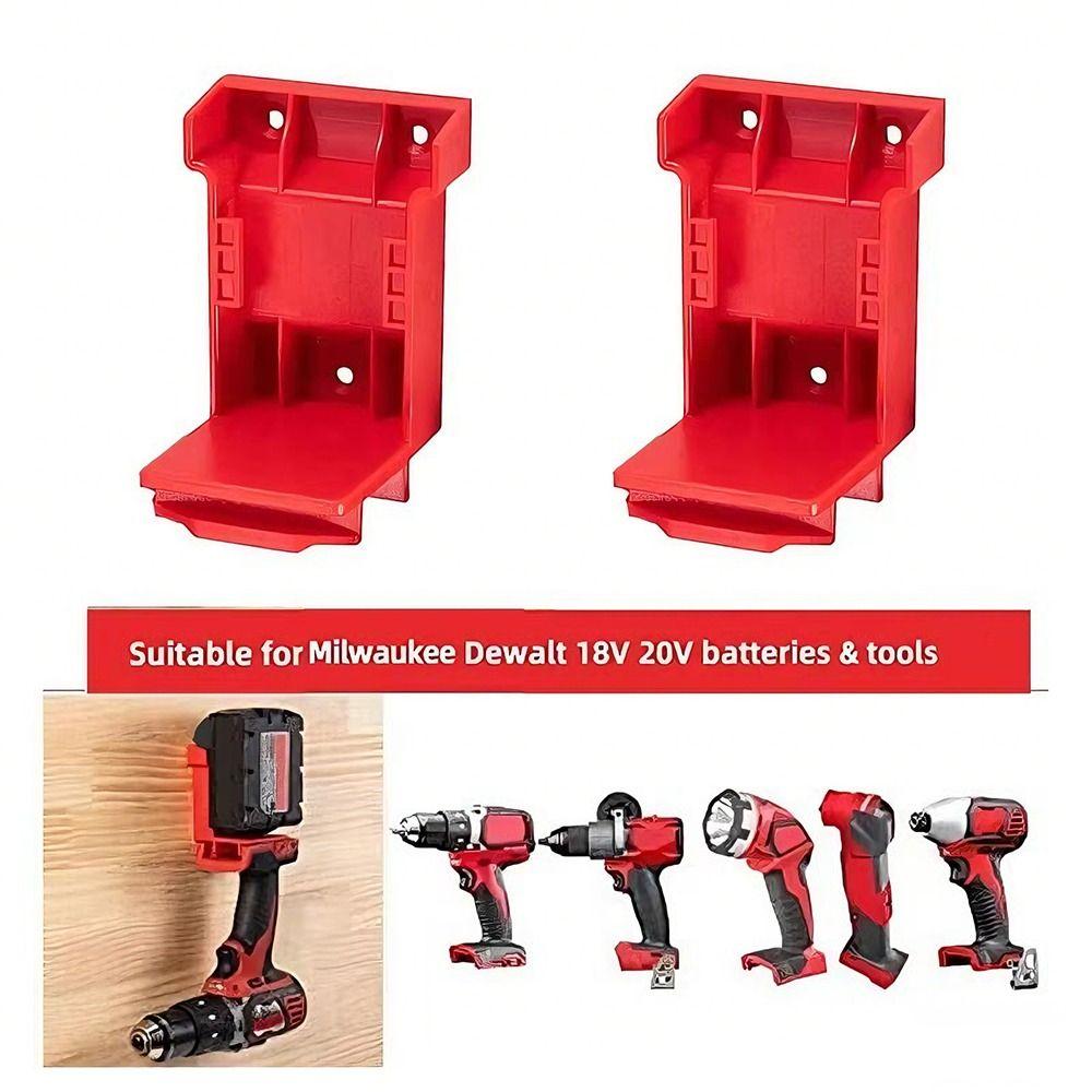 1/5PCS Mount Hanger Stand Power Tool Holders Dock Holder Battery Holder for Milwaukee M18 Battery