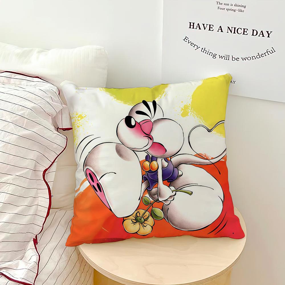 cute cartoon funny Ddiddl maus kawaii art soft pillowcase for Sofa Home Living Room bedside Decor pillow cover Gift Party hogar