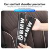 QRPZ1 Car Seat Belt Carbon Safety Shoulder Cover Protection Padding For BMW Performance X1 M3 M6 F01 F02 E34 E36 E60 F10 F20 X6
