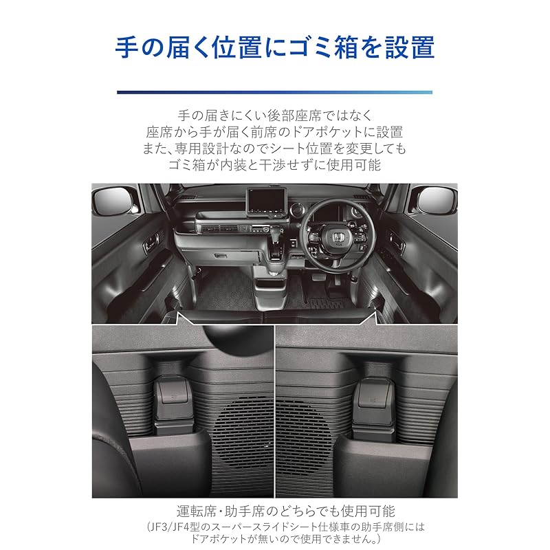 Кармат (КАРМАТЕ) Мусорный бак в карман двери Honda N-BOX, NZ852, для N-BOX JF3-JF6