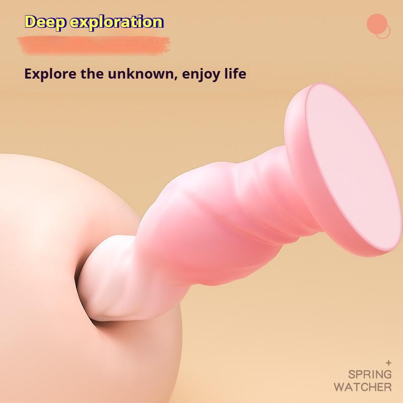 Носимый анальный плаг Жидкий силикон Мягкий бат-плаг Реалистичные дилдо-собачки Секс-игрушки для женщин Анальные дилдо Массаж простаты Батплаг