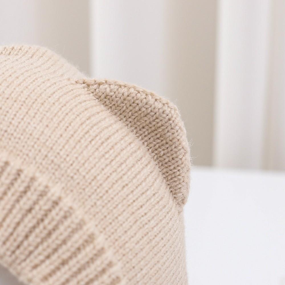 Breathable Cat Ear Knit Cap Thickened Warm Kids Scarf Hat Fashion Balaclava Hooded Beanie Winter