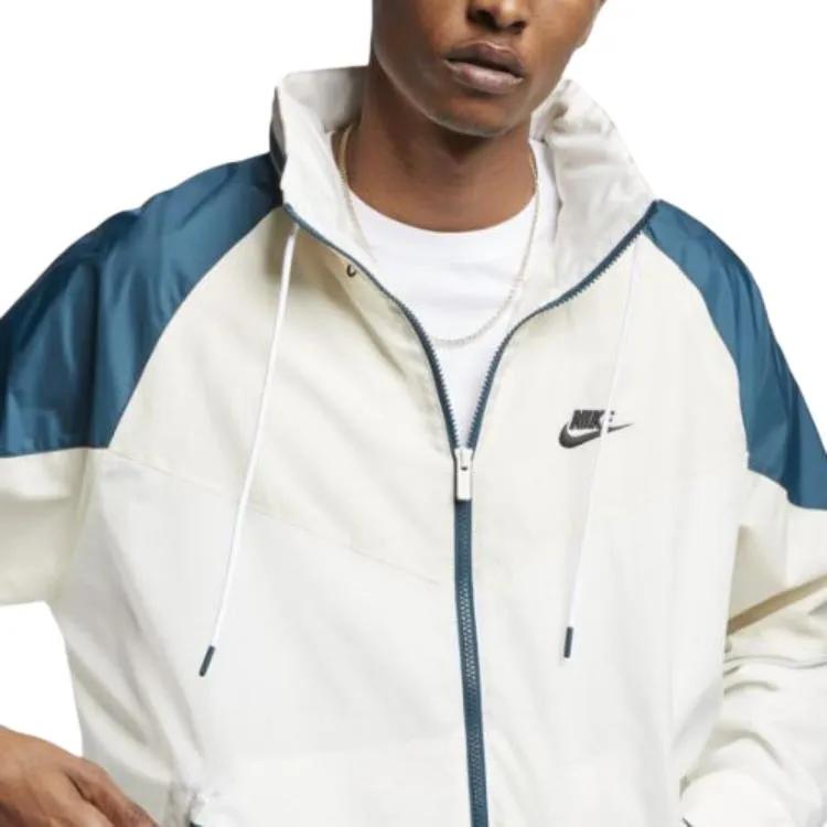 Nike Jackets Men's Green White Stand Collar Moderate Other (Unisex) Jackets CN8771 133