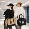 New Messenger Bag Couple Color Matching Trendy Handbag Large Capacity Korean Version Casual Niche Simple Shoulder Bag