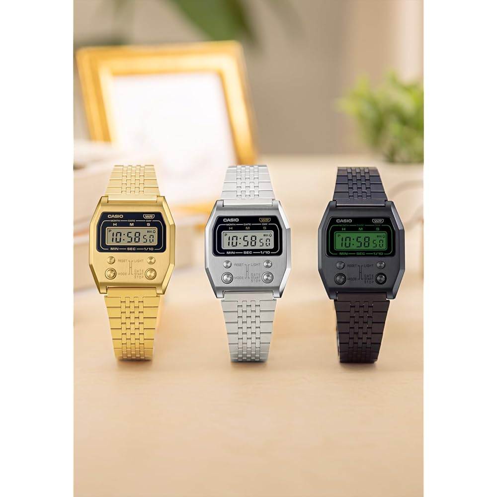Casio Classic A1100D-1JF Premium Series Silver Quartz Watch
