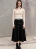 SORRY, TOO MUCH LOVE Cien Shirring See Through Turtleneck Top_Ivory