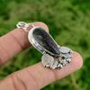 925 Sterling Silver Natural Ruby Zoisite White Topaz Boho Mother Pendant Jewelry