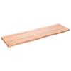 VidaXL Wall Shelf Light Brown 100x30x2cm Solid Oak Wood Treated 363680