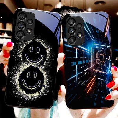 Защитные Элементы Для Samsung Galaxy S10 S20 Plus S21 FE S22 S23 S24 FE S25 Ultra Черный Закаленное Стекло Чехол Для Телефона Жесткий Корпус