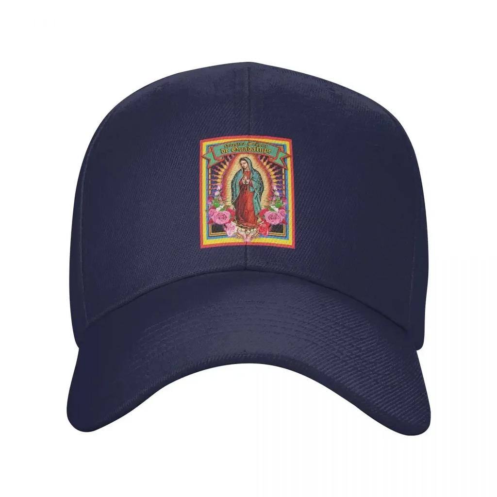 Personalized Guadalupe Virgin Mary Baseball Cap Sun Protection Women Unisexs Adjustable Religious Art Dad Hat Summer Snapback