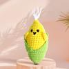 Handmade Crochet Carrot Stuffed Toy Soft Cotton Yarn Vegetable Amigurumi Pet Chew Toy / Newborn Photo Prop