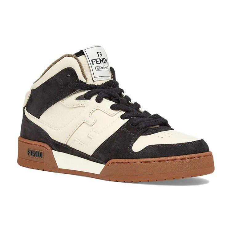 Fendi Кроссовки High Top 'Черный Белый Кремовый' Женские 8E8358AHH2F1FZB
