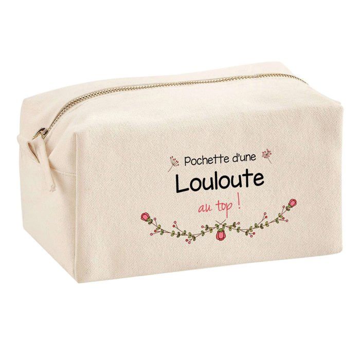Trousse multifonction Louloute au Top Cadeau Anniversaire Noël Baptême Fête Mères Femme Idée | Trousse Scolaire Fournitures Bureau